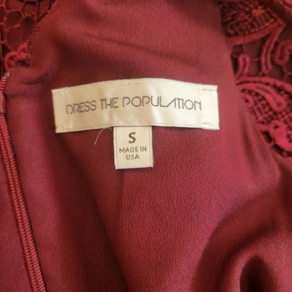 Dress the Population Ava Dress in Berry Size Small - Picture 6 of 6